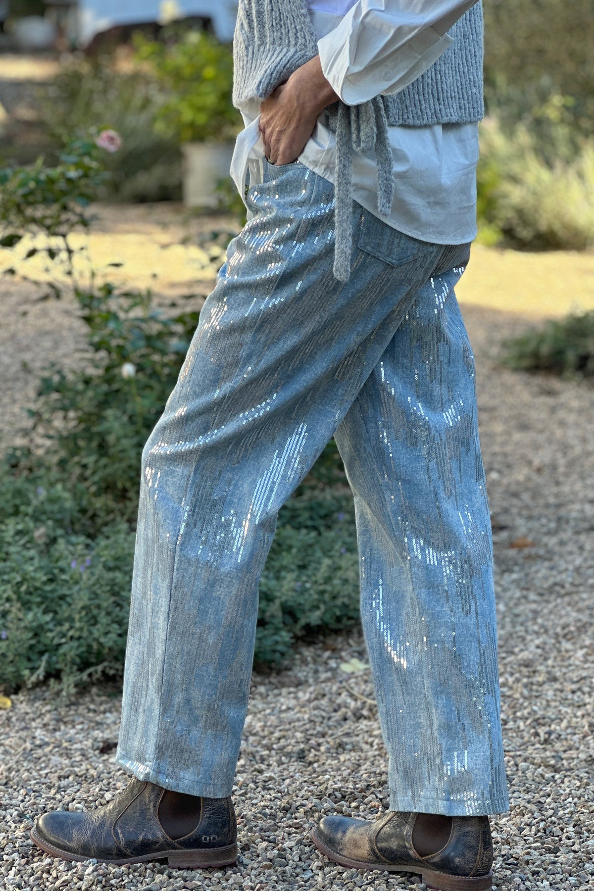 CARLYLE SEQUIN JEANS