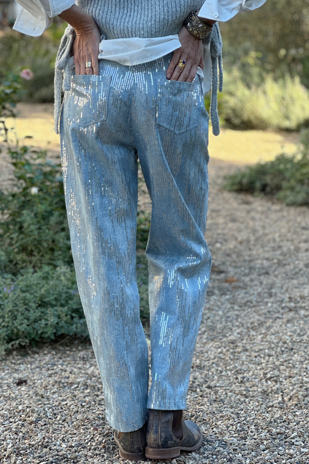 CARLYLE SEQUIN JEANS